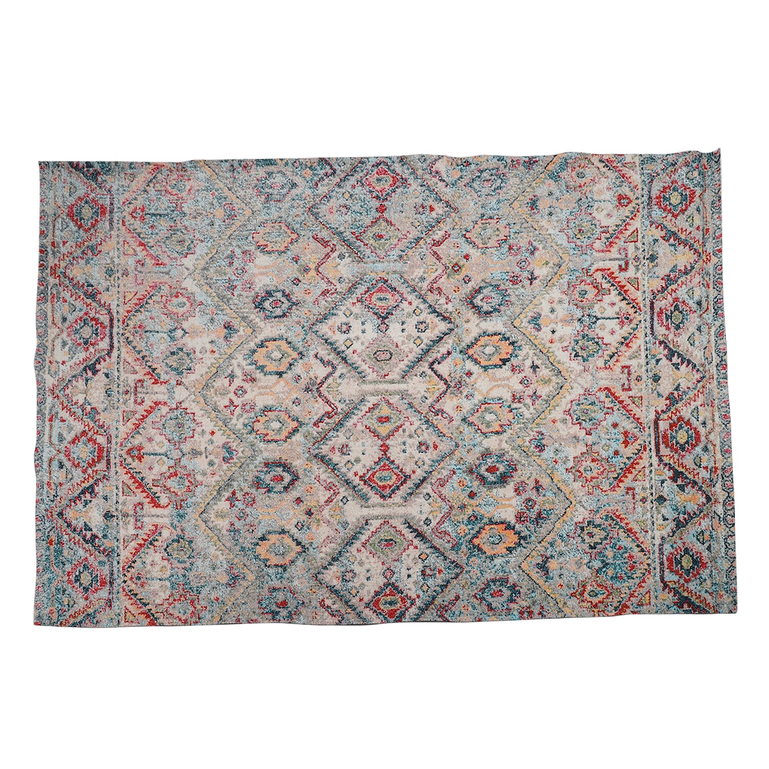 Hand Made Digital Cotton Printed Rug(Size: 120x180 CM) Colour - Grey 7211168 7