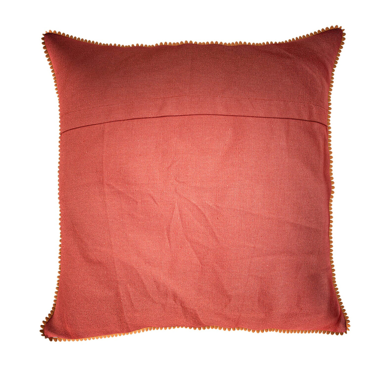 Cotton Flower Embroidered Cushion Cover (Size 45x45 Cm) - Peach 8961522 11