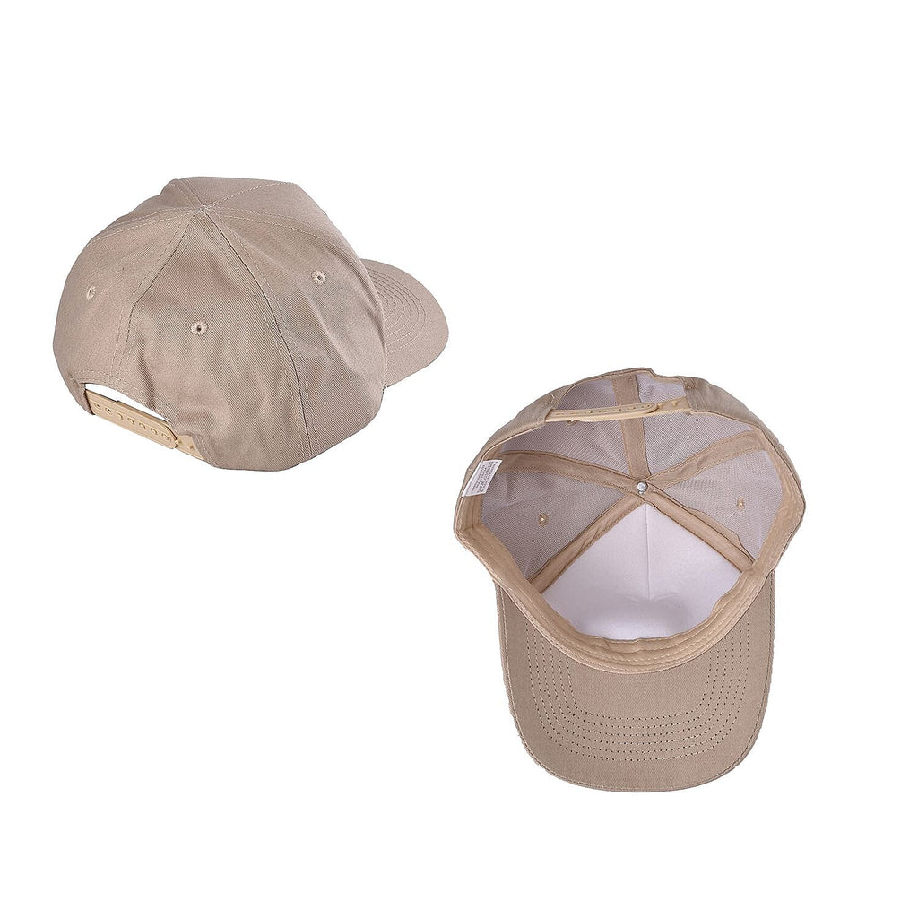 LED Cotton Baseball Cap with Paracord Bracelet (5-in-1 Survival Kit) - Beige