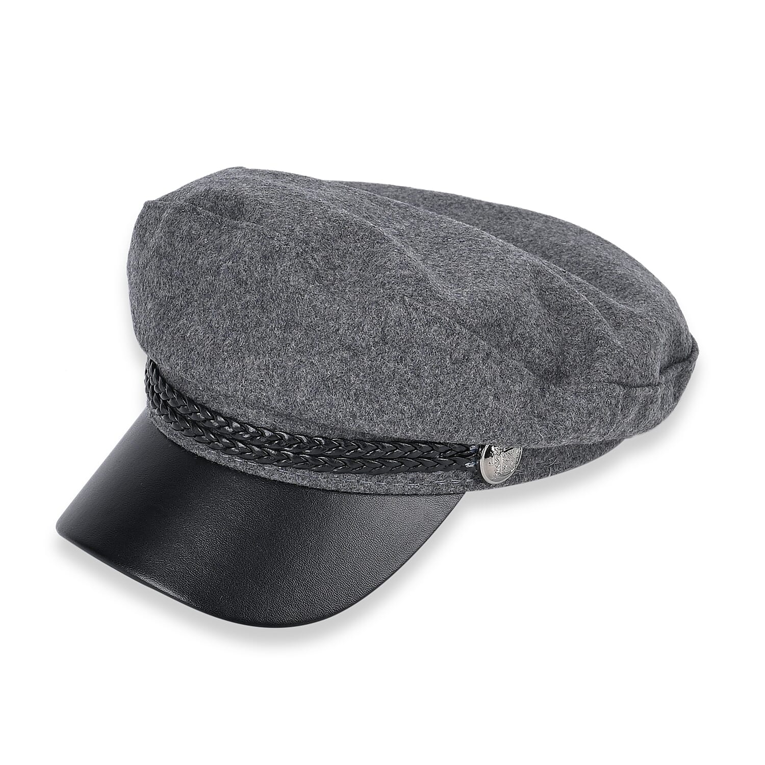 Classic Baker Boy Bretan Hat - Grey V32512813 0