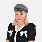 Classic Baker Boy Bretan Hat - Grey