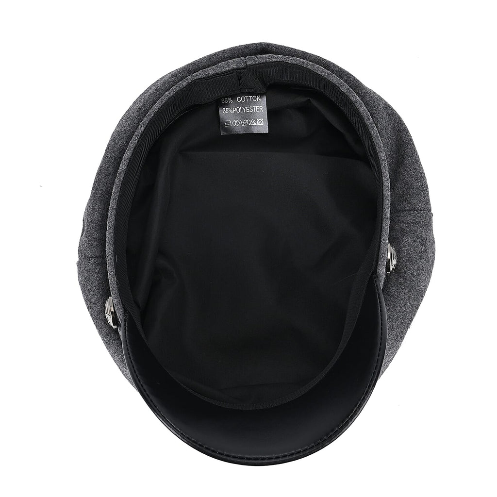 Classic Baker Boy Bretan Hat - Grey