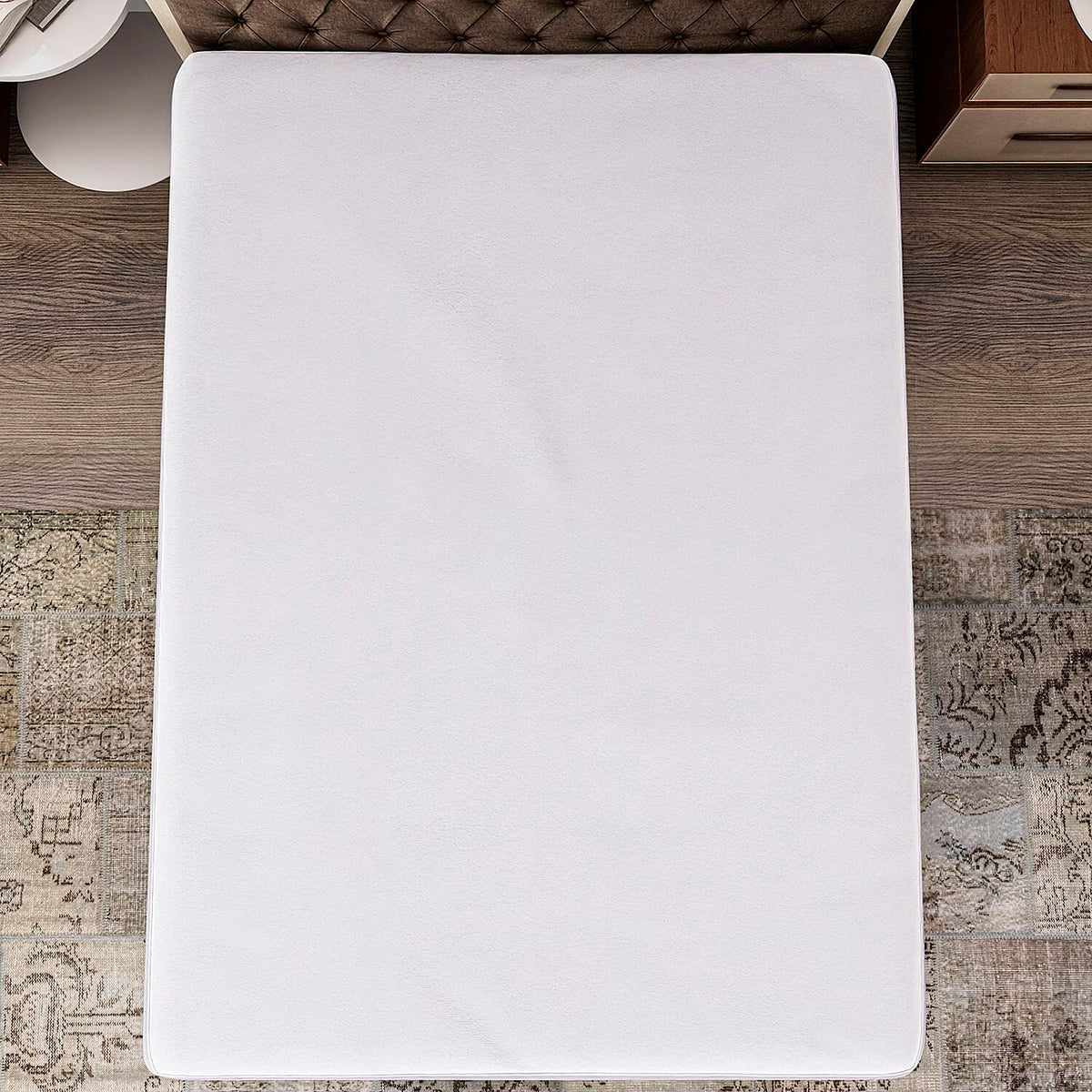 Cotton Terry Waterproof Mattress Protector - White 7832129 5