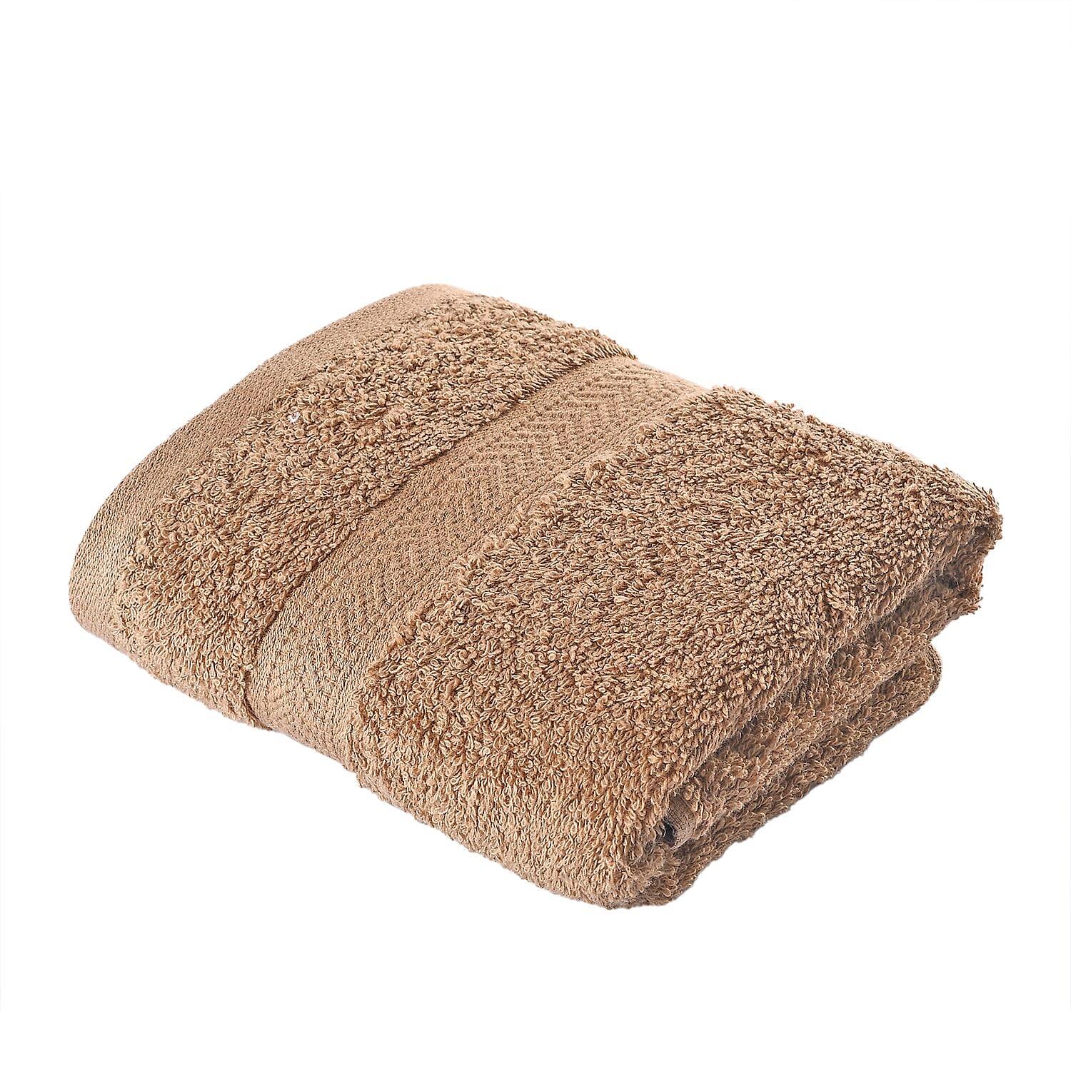 Set of 6 - 100% Cotton Towels - Each of 2 Pieces (Face - 30cm , Hand- 60x40cm , Bath - 140x70cm) - Brown 7576635 4