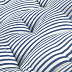 Livmore Set of 2 Cotton Tufted Square Garden Cushions (40 x 40cm) - Blue