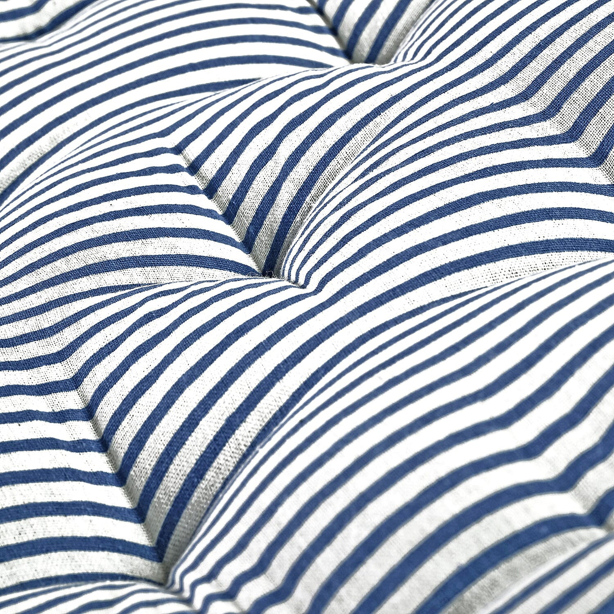 Livmore Set of 2 Cotton Tufted Square Garden Cushions (40 x 40cm) - Blue 8252953 8
