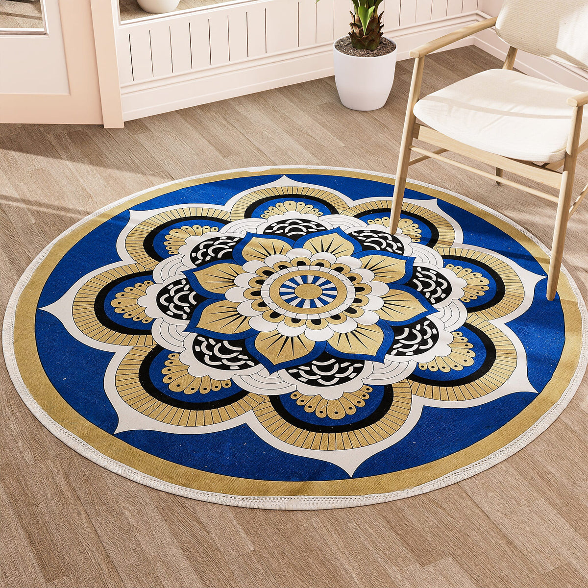 Mandala Print Cotton Rug and Door Mat 8042114 0