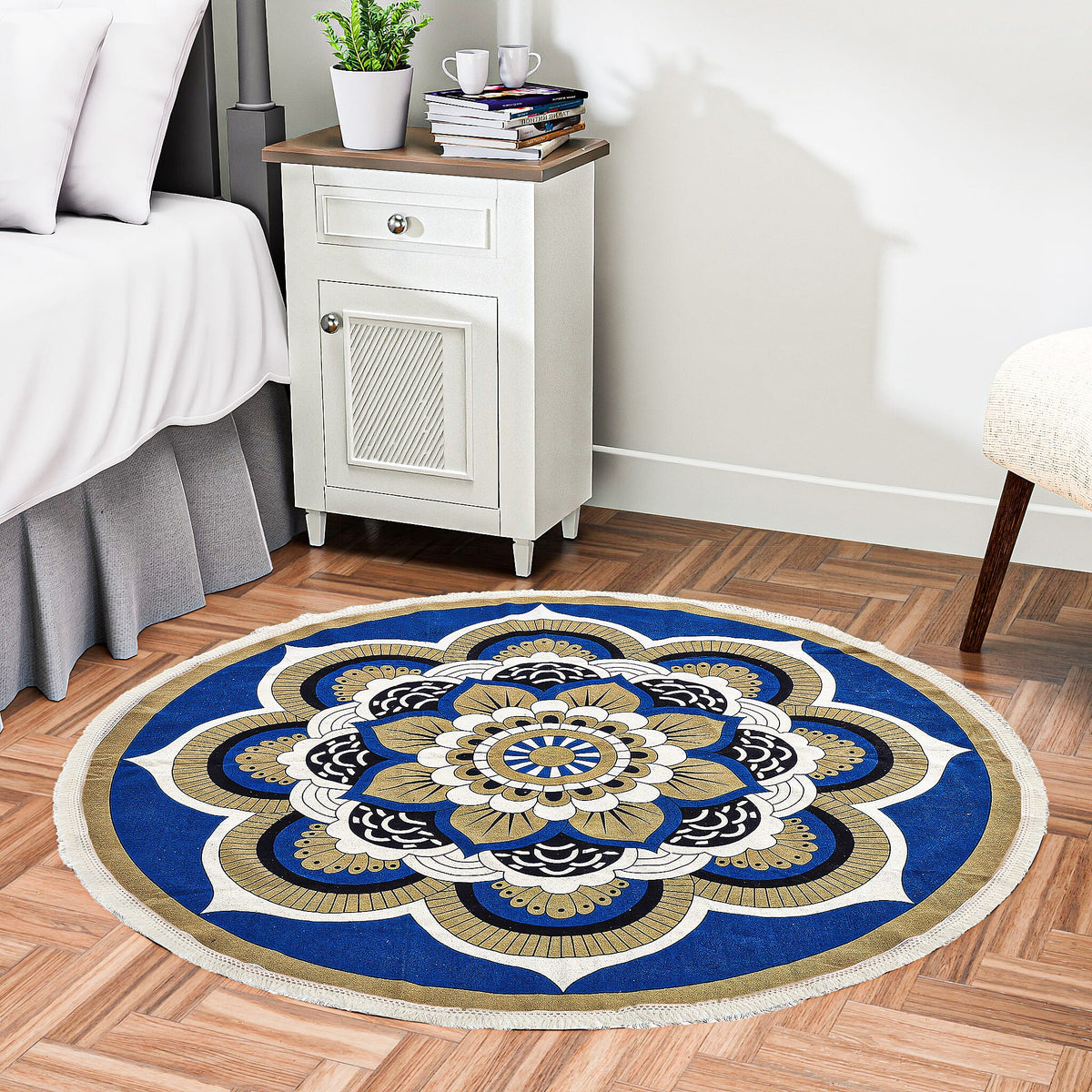 Mandala Print Cotton Rug and Door Mat 8042114 3