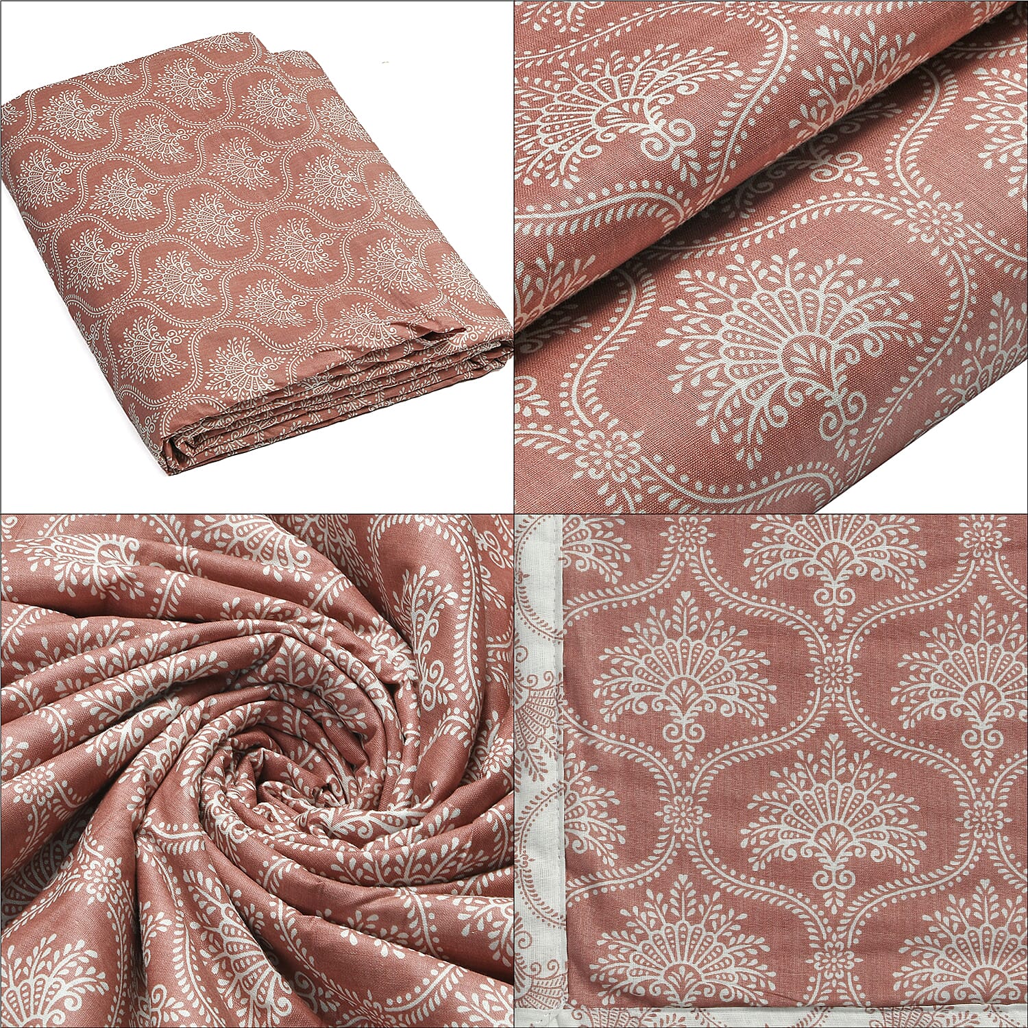Two-Layer Printed Reversible Cotton Throw Blanket 7771347 8