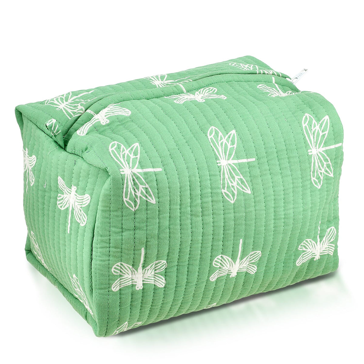 Set of 4 - Cotton Quilted Cosmetic and Toiletry Bag 8085527 2