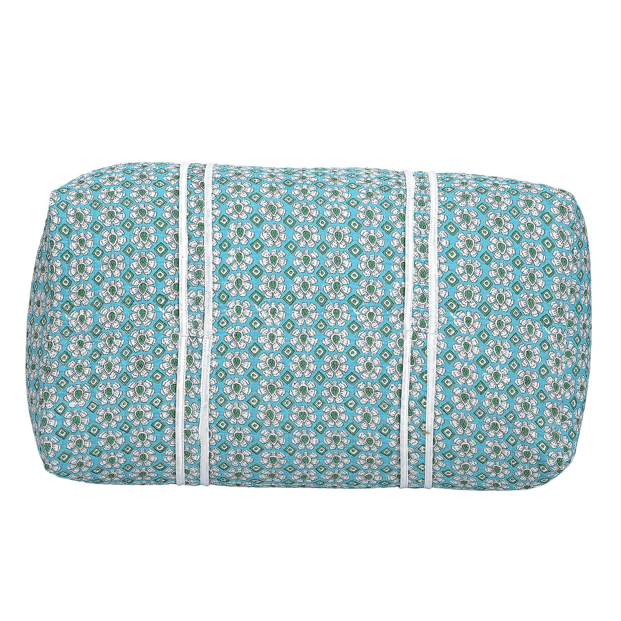Cotton Quilted Travel Bag with Zipper Closure V32536742 4