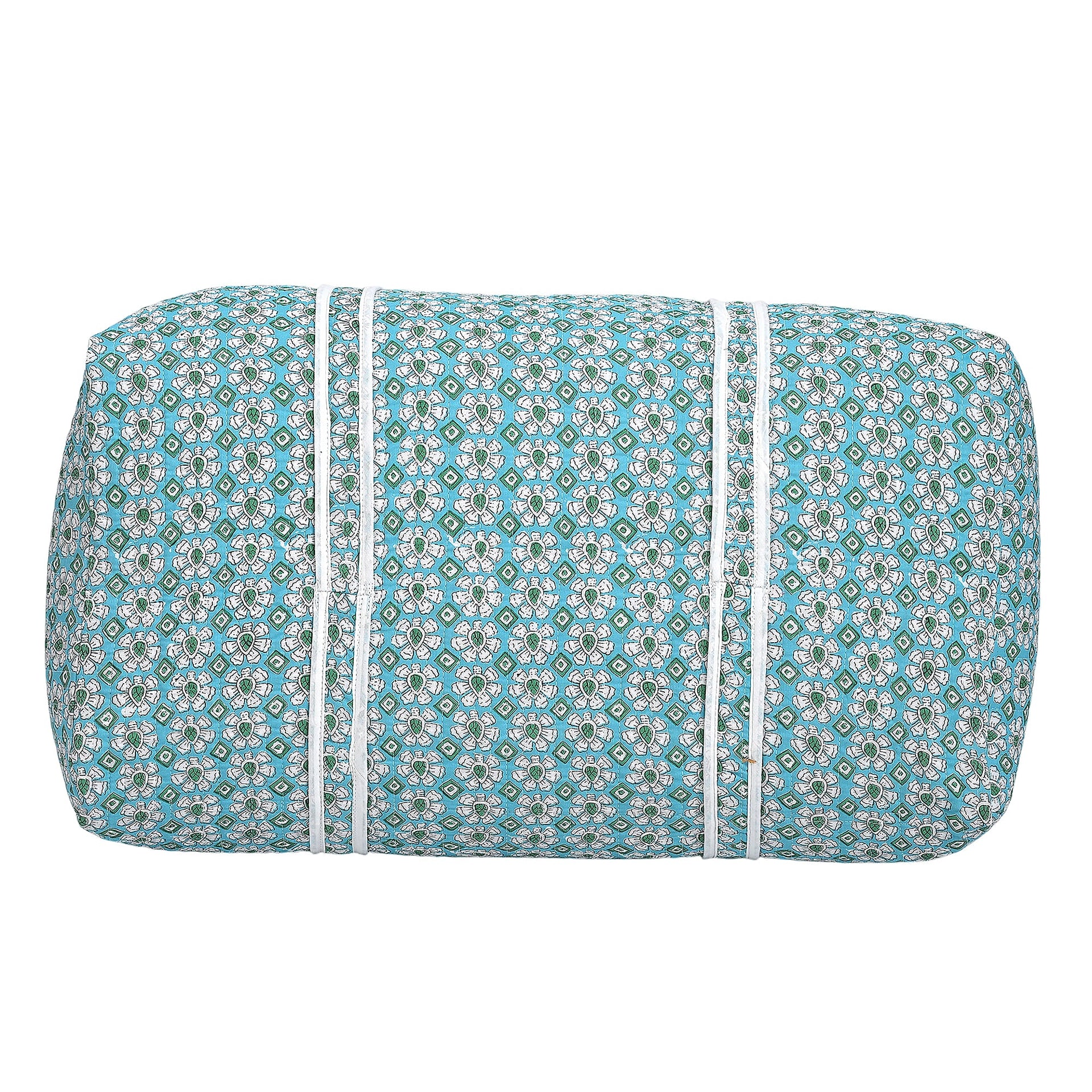 Cotton Quilted Travel Bag with Zipper Closure V32536742 4