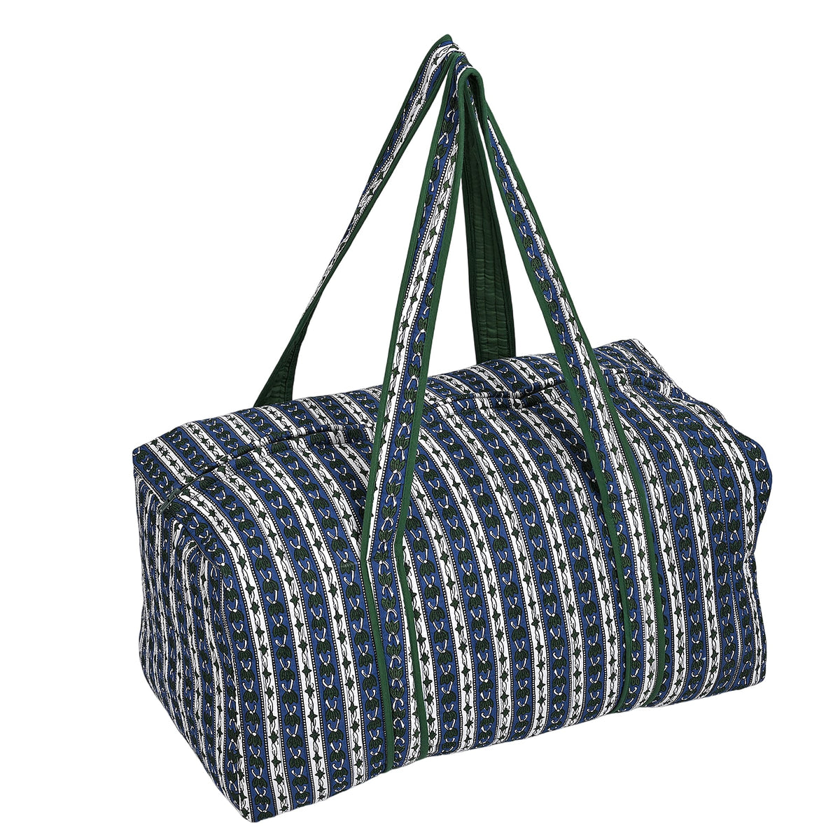 Cotton Quilted Travel Bag with Zipper Closure 8086602 2