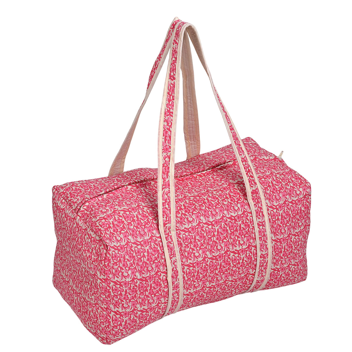 Cotton Quilted Travel Bag with Zipper Closure V32530415 2