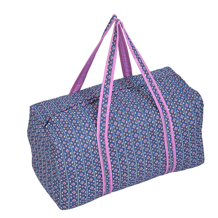 Cotton Quilted Travel Bag with Zipper Closure 8086594 2