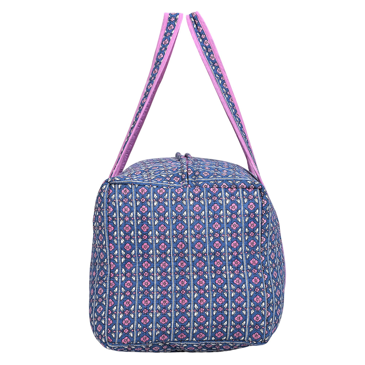 Cotton Quilted Travel Bag with Zipper Closure V32513556 3
