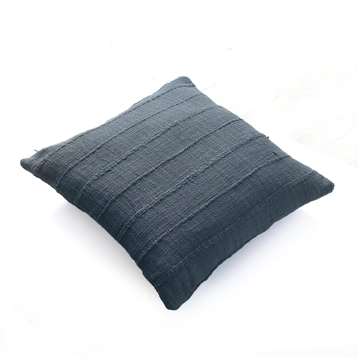 Solid Woven Cotton Summer Blanket with Cushion Cover 7771331 5