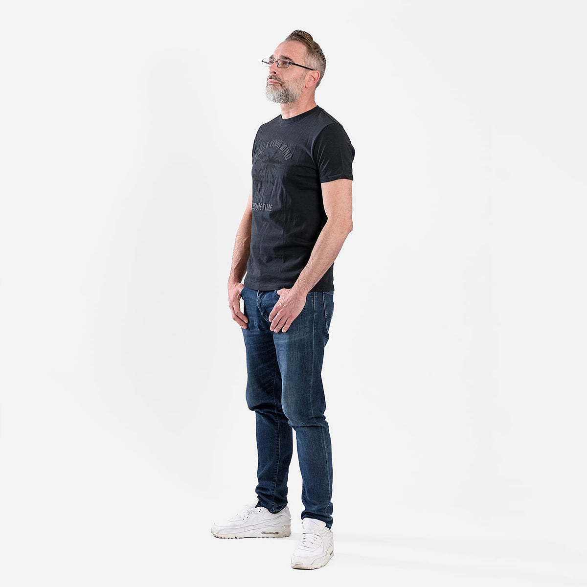 Mens Round Neck T-Shirt V32611585 1