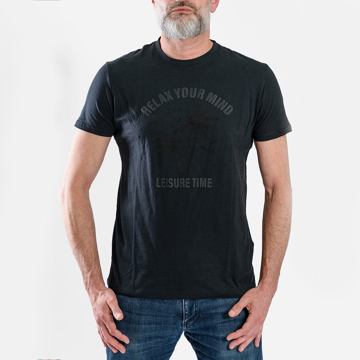 Mens Round Neck T-Shirt V32611585 3