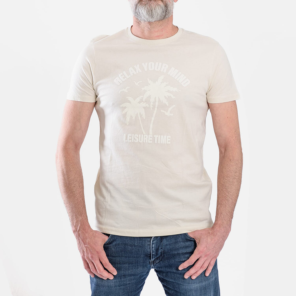 Mens Round Neck T-Shirt V32619898 3