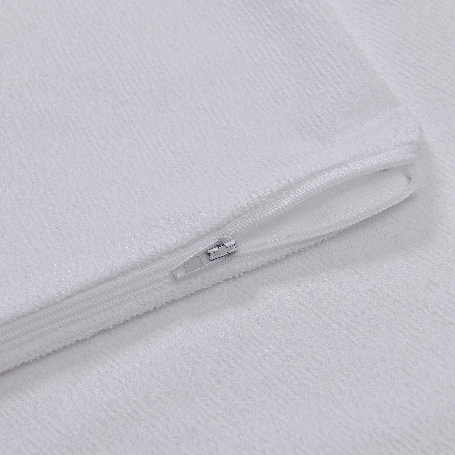Cotton Terry Waterproof Pillowcase with Zipper Closure 7832130 5
