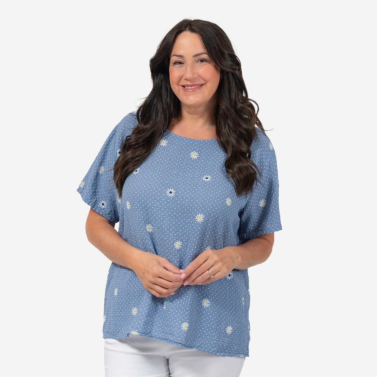 Cotton Top (Size 1x1 cm) - Blue V32622692 0
