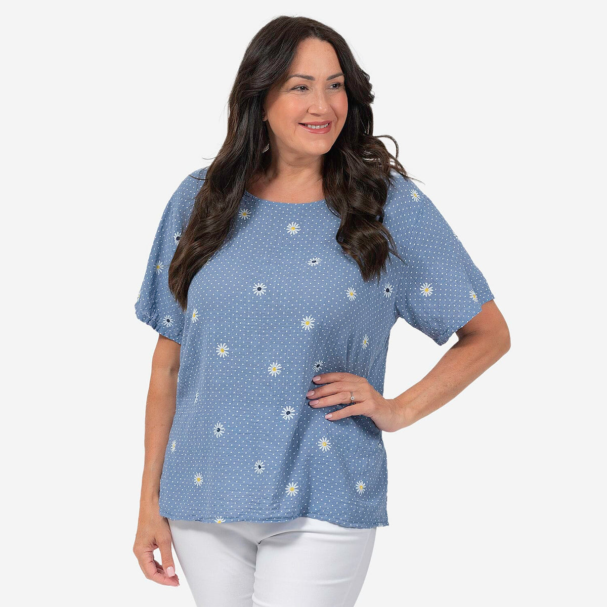 Cotton Top (Size 1x1 cm) - Blue V32622692 2