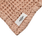 The Organic Company Closeout - 3 Piece Set - Big Waffle Bath Mat, Big Waffle Hand Towel - Big Waffle Cloth - Rose