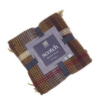 Country Club Tartan Brown Colour Blanket Throw (Size 170x130 cm)