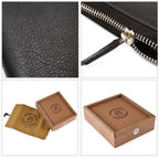 Cow Leather Wallet (Size 1x1x1 cm) - Brown Suede