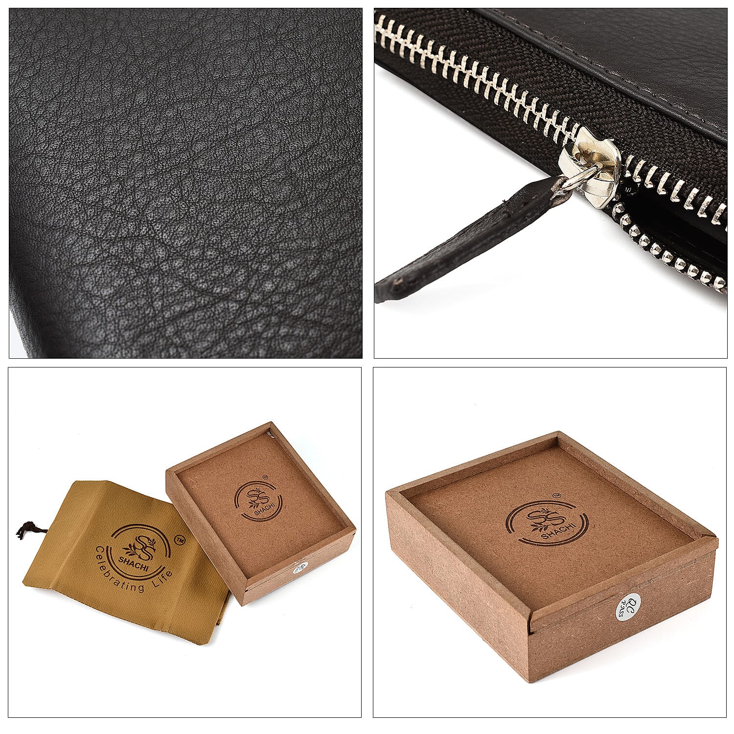Cow Leather Wallet (Size 1x1x1 cm) - Brown Suede 7822490 5