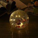 Cracked Glass Spher Table Lamp