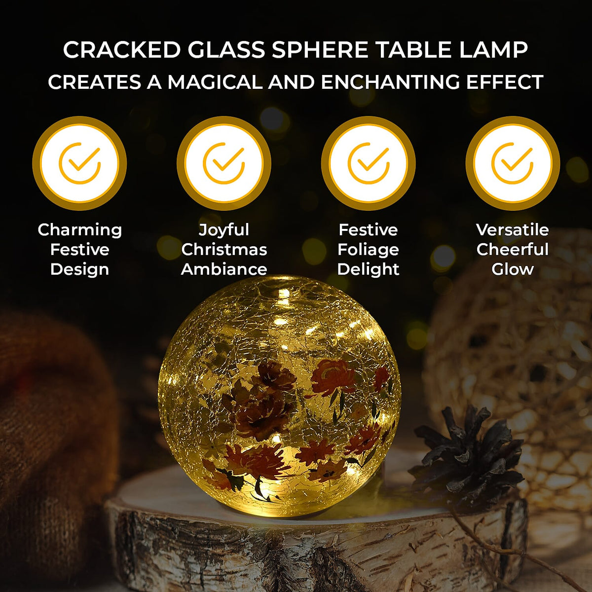 Cracked Glass Sphere Table Lamp 7578021 3