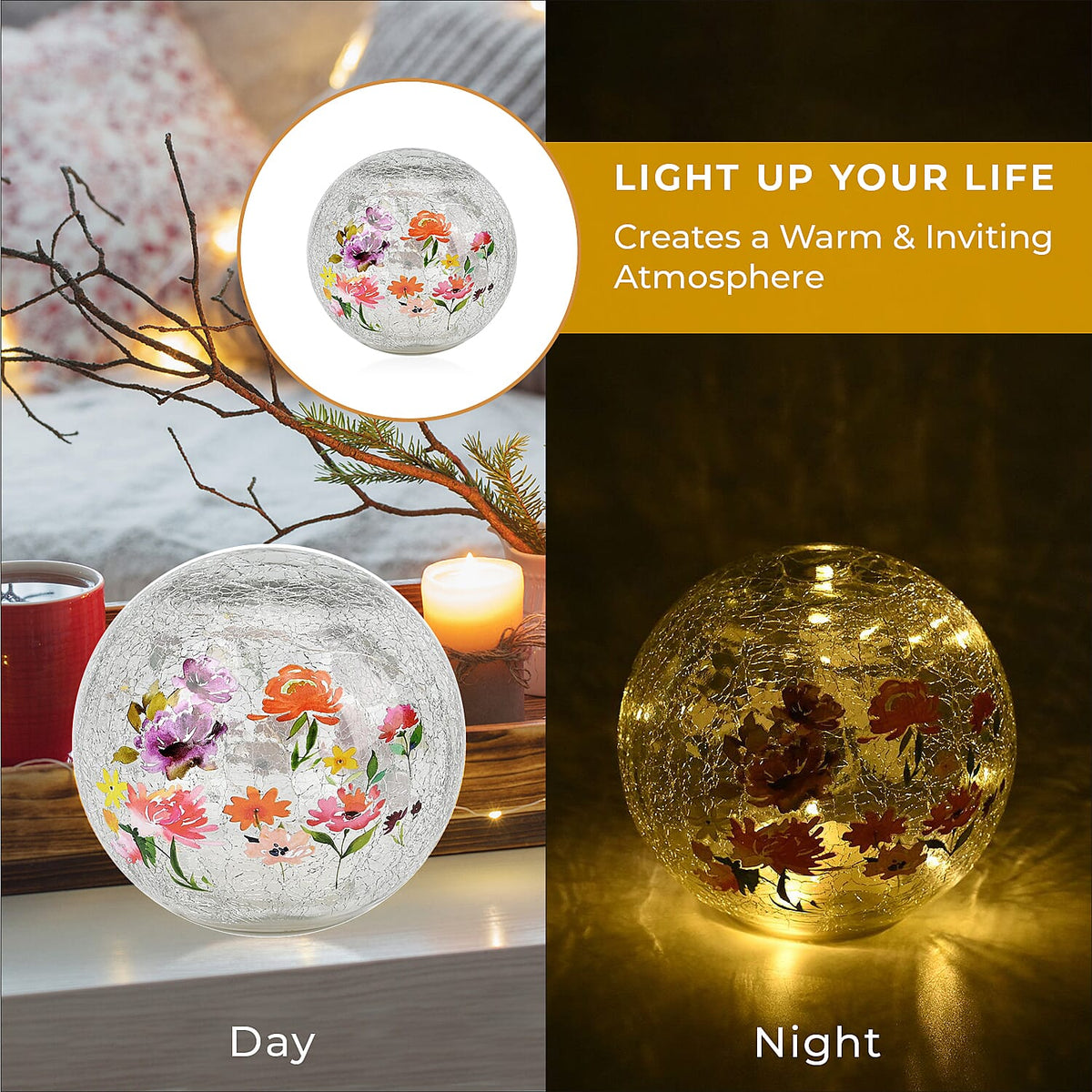 Cracked Glass Sphere Table Lamp 7578021 4