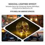 Cracked Glass Spher Table Lamp