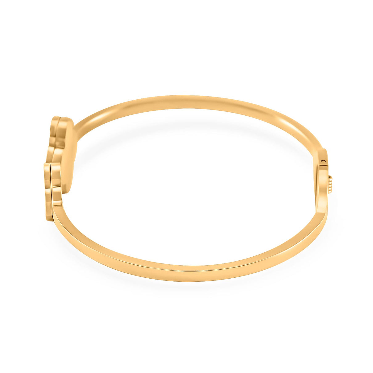 Designer Inspired- Created Malachite Bangle in Yellow Tone (Size - 7) 7929855 3