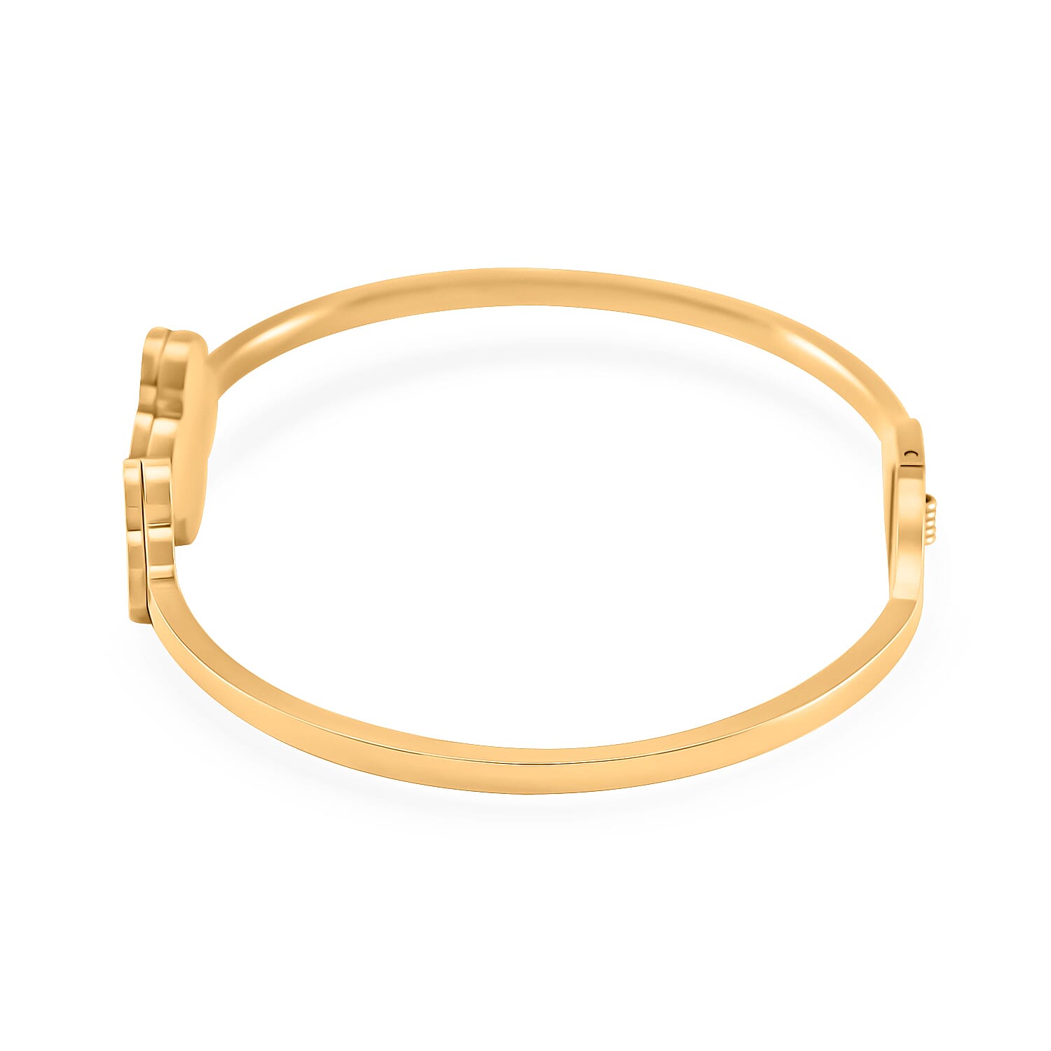 Designer Inspired- Created Malachite Bangle in Yellow Tone (Size - 7) 7929855 3