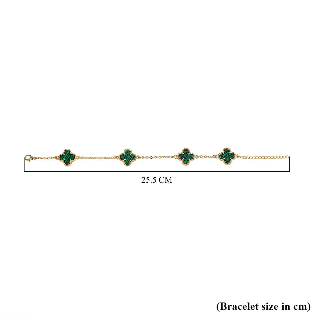 Designer Inspired - Malachite Plum Blossom Bracelet (Size - 7.5-2 EXT)  8.00 Ct. 8279021 5