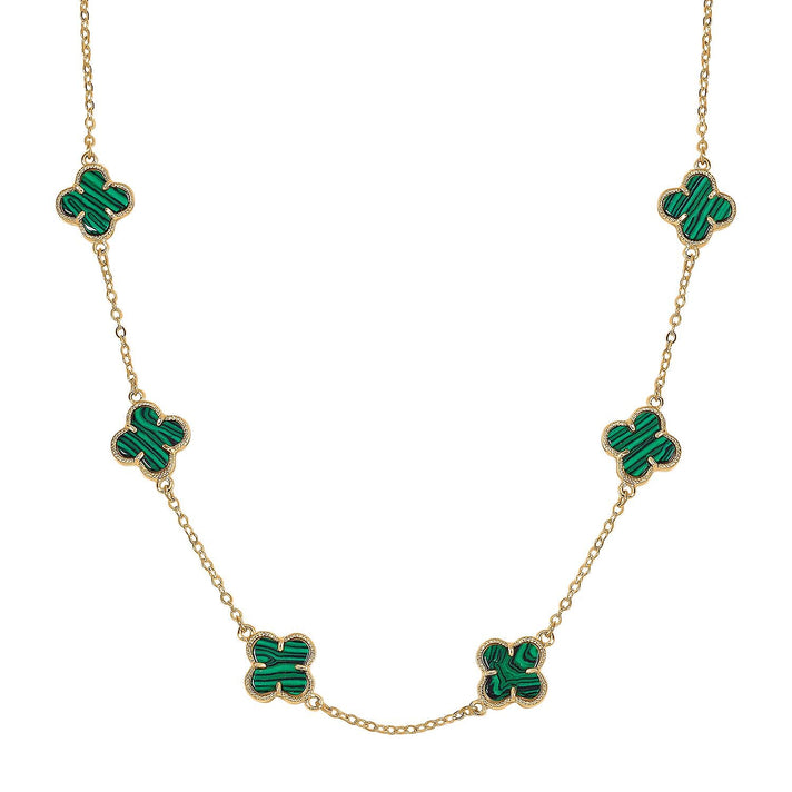 Designer Inspired Closeout- Created Malachite Necklace ( Size 20) with Extender 7876022 1
