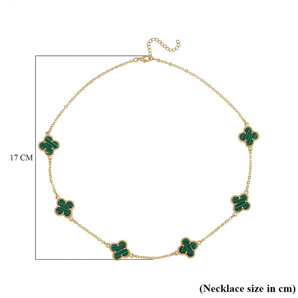 Designer Inspired Closeout- Created Malachite Necklace ( Size 20) with Extender