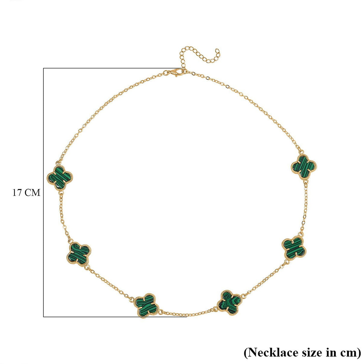 Designer Inspired Closeout- Created Malachite Necklace ( Size 20) with Extender 7876022 4