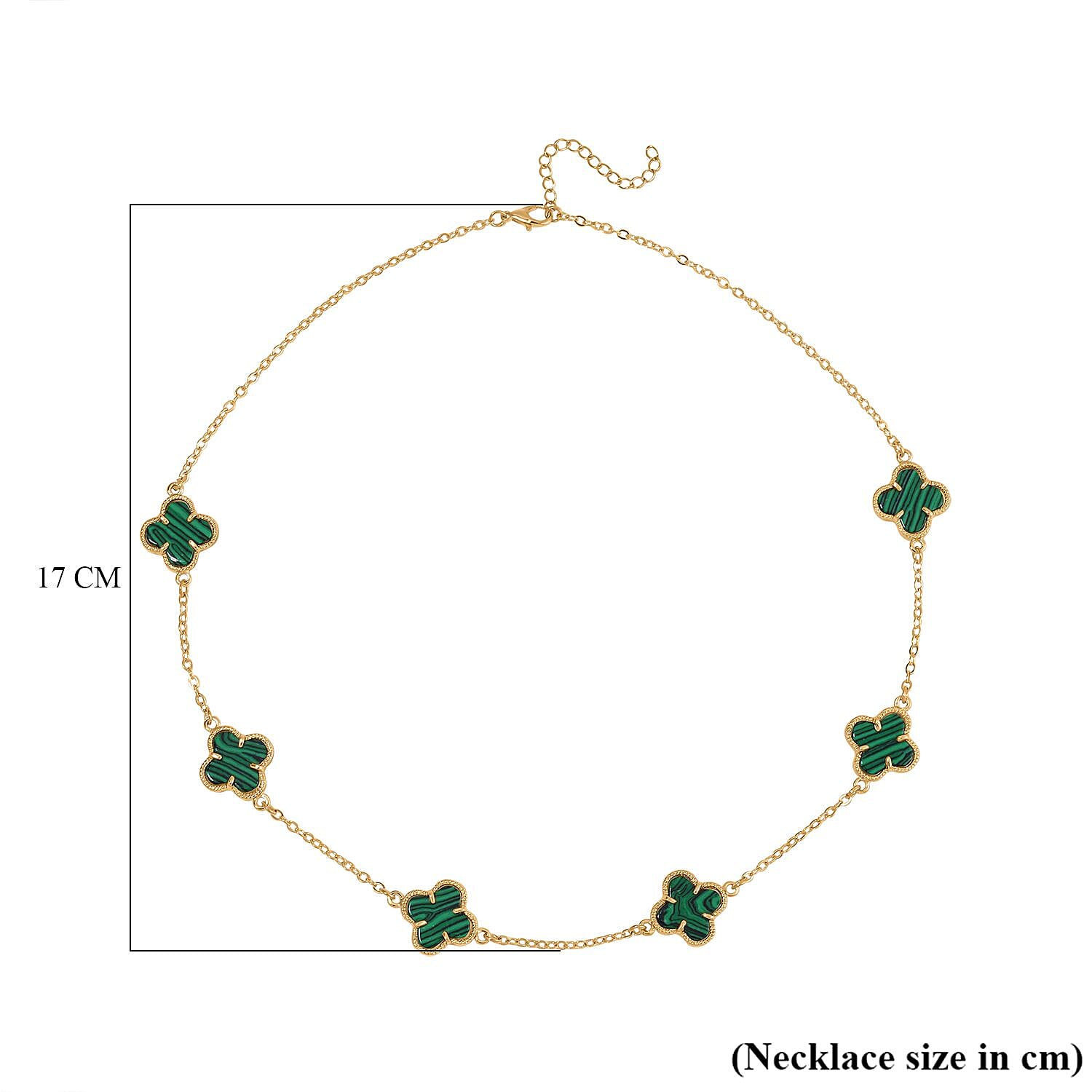 Designer Inspired Closeout- Created Malachite Necklace ( Size 20) with Extender 7876022 4