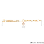 White Cats Eye Heart Bracelet (Size 7.5) with Senorita Clasp