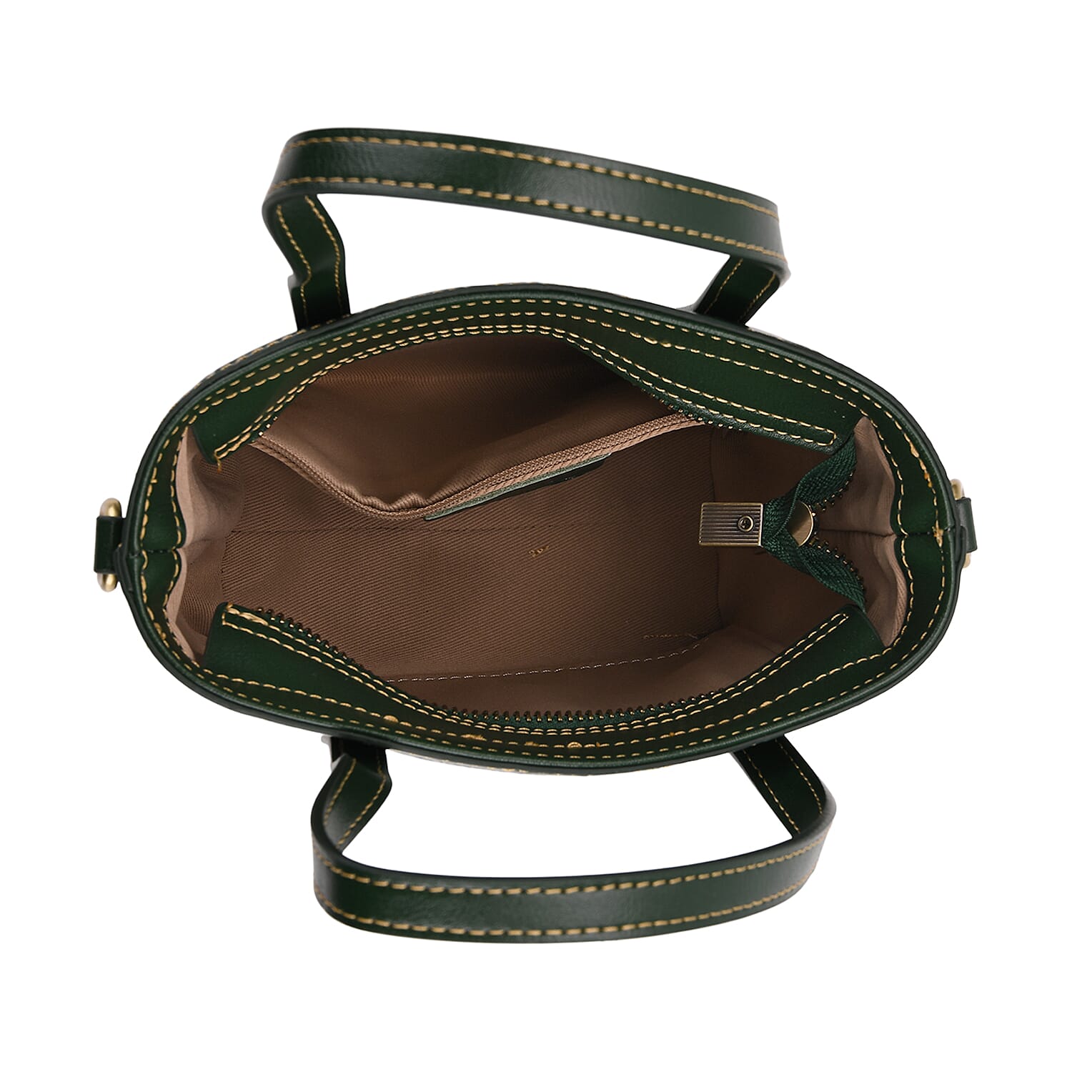 Crocodile Embossed Genuine Leather Crossbody Bag With Adjustable Shoulder Strap - Green 8129776 5