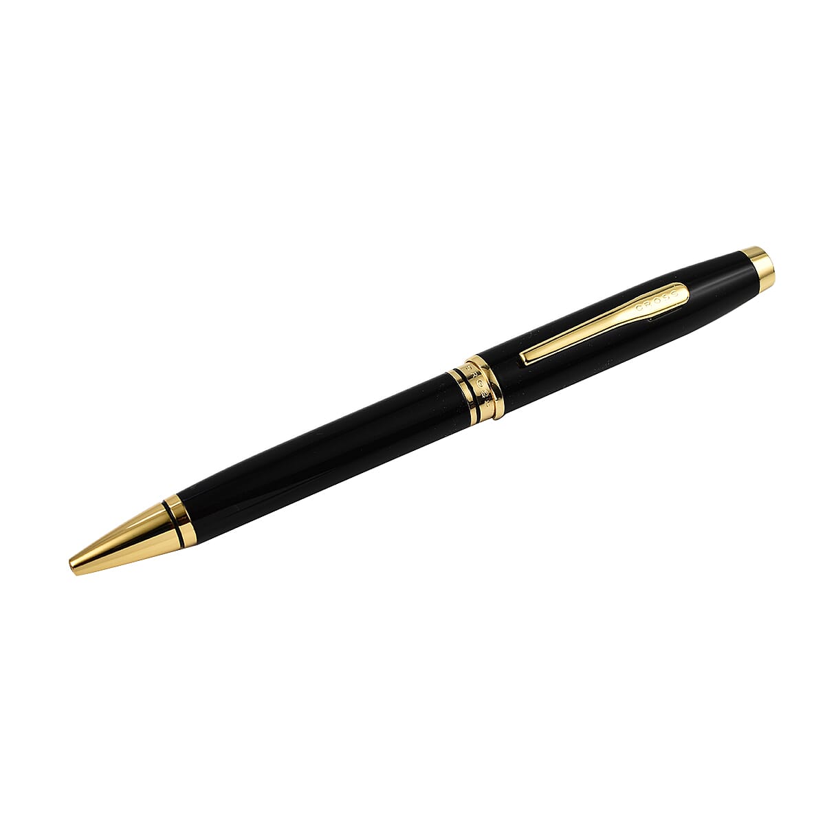 Cross Coventry Ballpoint Pen Black Lacquer with Gold Tone 7602542 0