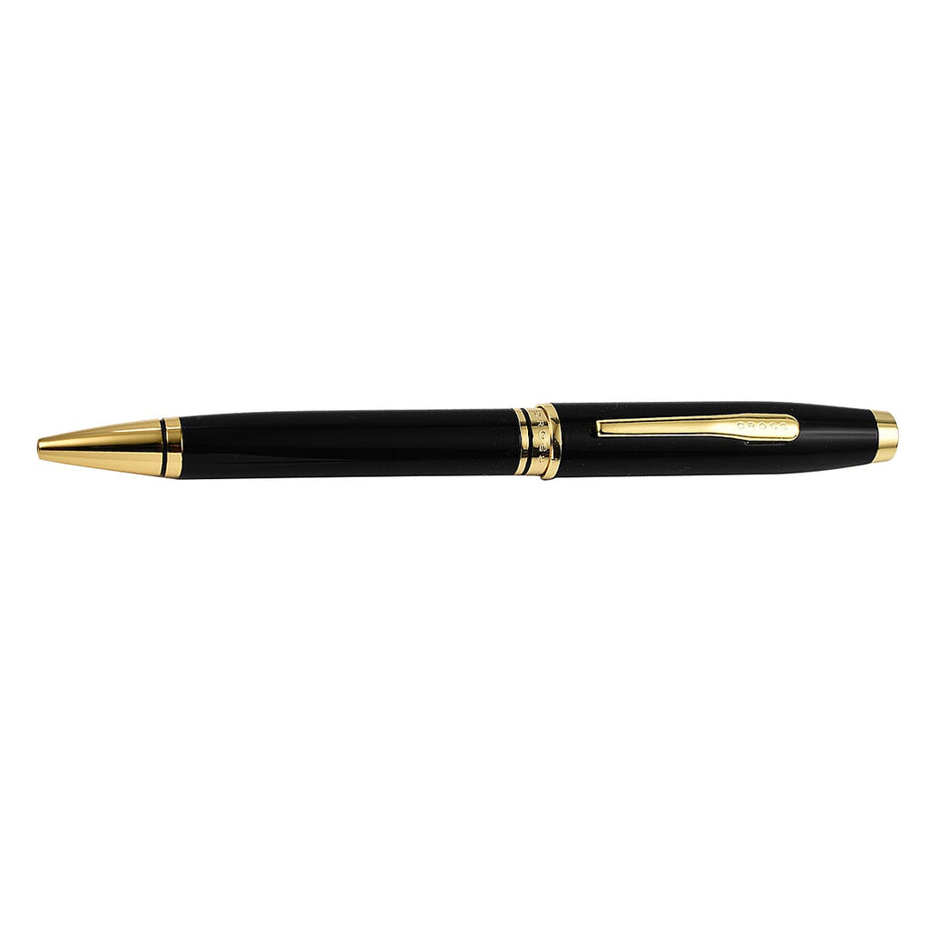 Cross Coventry Ballpoint Pen Black Lacquer with Gold Tone