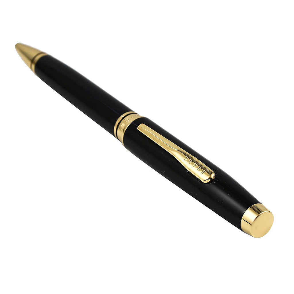 Cross Coventry Ballpoint Pen Black Lacquer with Gold Tone