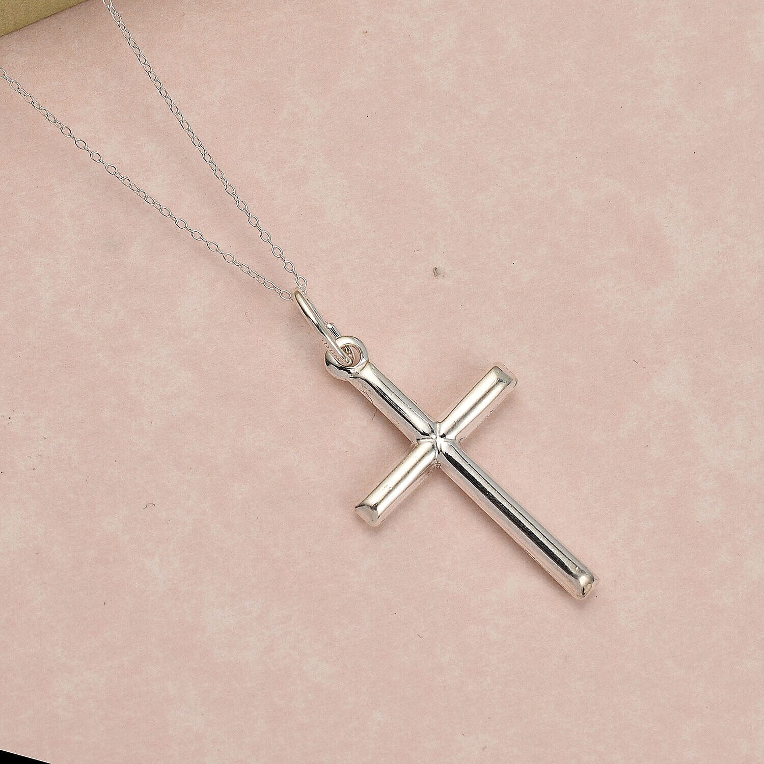 Cross Pendant with Chain (Size 18) in Sterling Silver 4321615 2