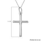 Cross Pendant with Chain (Size - 18) in Sterling Silver