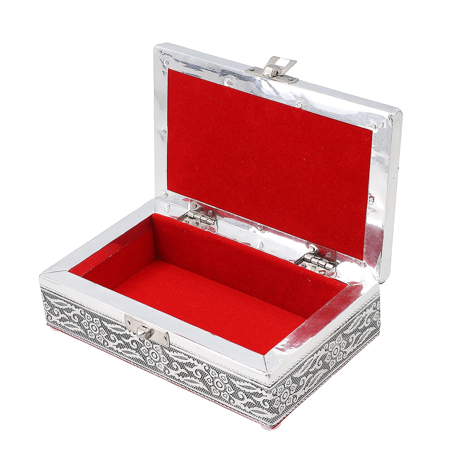 Set of 3 - Handcrafted Cross Embossed Vintage Storage Box 7699850 6
